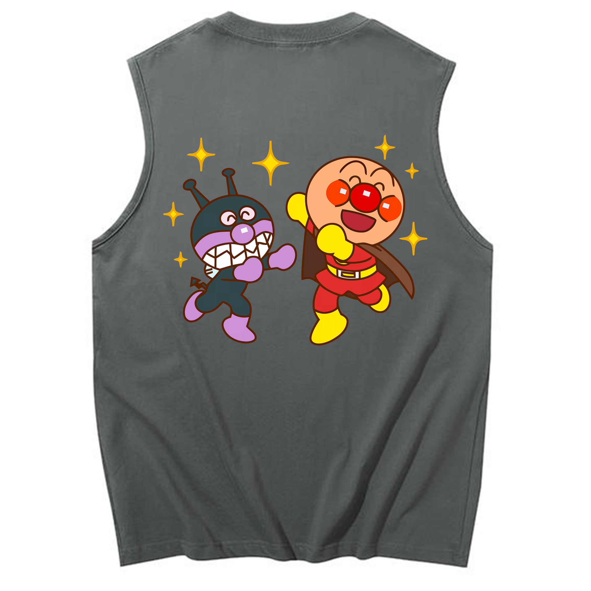 （画像用） アンパンマン Anpanman コットン100％タンクトップ（背面プリント）